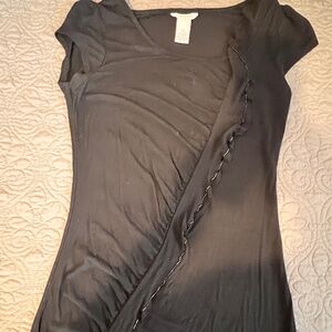 Candie’s Blouse with laze and black beads Size M